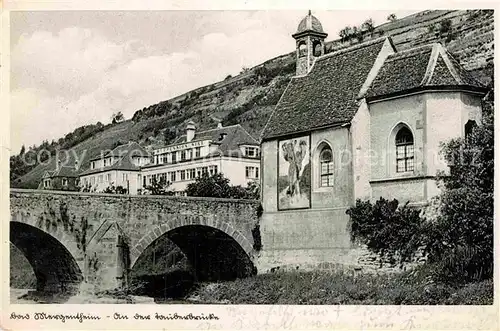 AK / Ansichtskarte Mergentheim Bad Tauberbruecke Sankt Wolfgangskapelle Kat. Bad Mergentheim