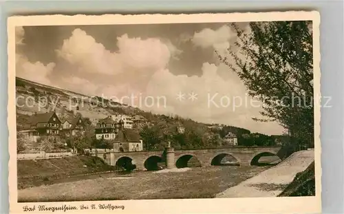 AK / Ansichtskarte Mergentheim Bad Sankt Wolfgang Kapelle Bruecke Kat. Bad Mergentheim