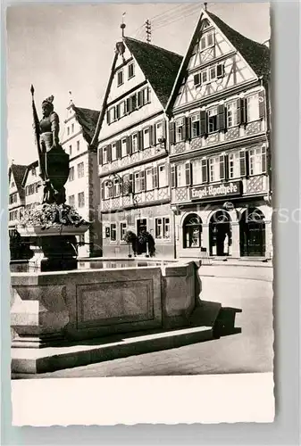 AK / Ansichtskarte Mergentheim Bad Milchlingsbrunnen Marktplatz Kat. Bad Mergentheim