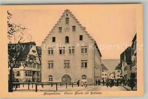 AK / Ansichtskarte Mergentheim Bad Oberer Markt Rathaus Kat. Bad Mergentheim