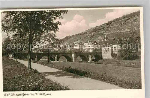 AK / Ansichtskarte Mergentheim Bad Sankt Wolfgangskapelle Bruecke Kat. Bad Mergentheim