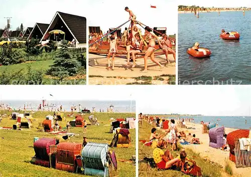 AK / Ansichtskarte Burhave Nordsee Kuestenbadeorte Ferienhaeuser Strand Kinderspielplatz Kat. Butjadingen