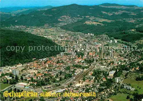 AK / Ansichtskarte Schopfheim Suedlicher Schwarzwald Fliegeraufnahme Kat. Schopfheim