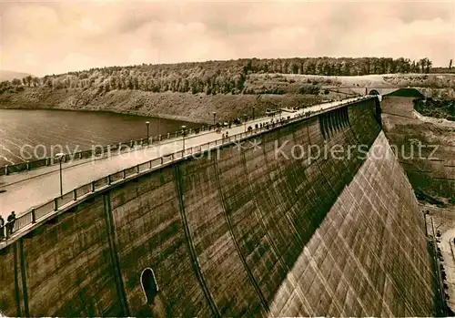 AK / Ansichtskarte Rappbodetalsperre Sperrmauer Stausee Kat. Hasselfelde