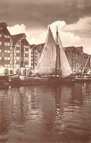 AK / Ansichtskarte Koenigsberg Ostpreussen Segelboot Promenade Hundegatt Kat. Kaliningrad