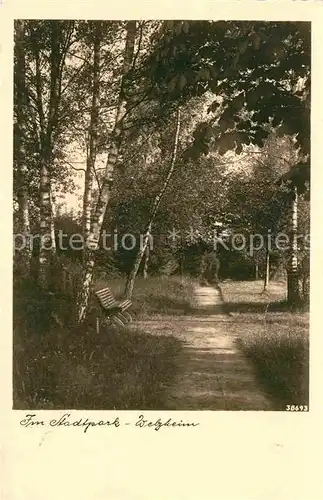 AK / Ansichtskarte Welzheim Im Stadtpark Kat. Welzheim