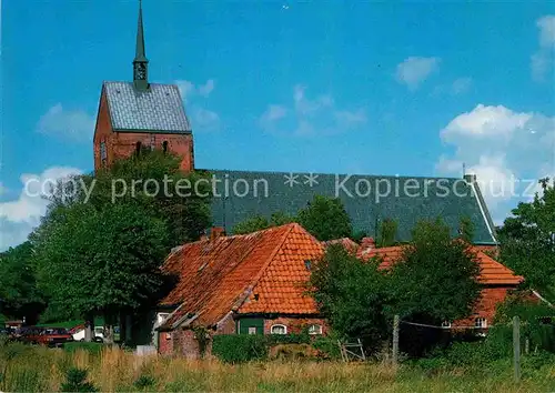 AK / Ansichtskarte Hage Ostfriesland Partie an der St Ansgarikirche Kat. Hage