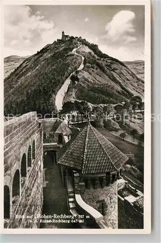 AK / Ansichtskarte Schwaebisch Gmuend Hohenrechberg mit Ruine Rechberg Kat. Schwaebisch Gmuend