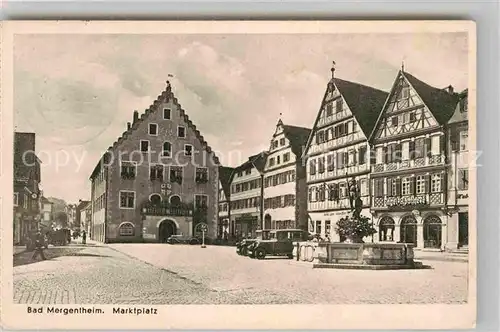 AK / Ansichtskarte Mergentheim Bad Marktplatz Kat. Bad Mergentheim