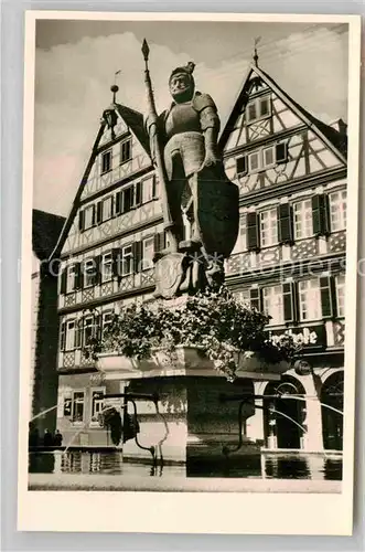 AK / Ansichtskarte Mergentheim Bad Markt Milchlingsbrunnen Kat. Bad Mergentheim