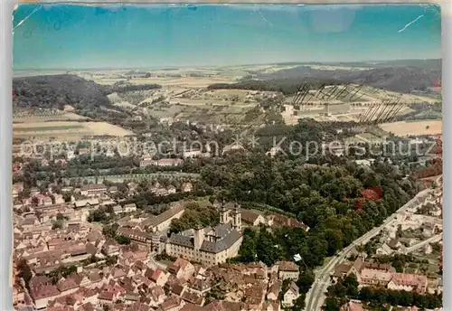 AK / Ansichtskarte Mergentheim Bad Fliegeraufnahme Schloss Kat. Bad Mergentheim