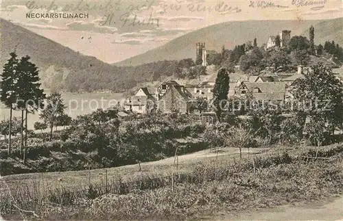 AK / Ansichtskarte Neckarsteinach Schloss Panorama Kat. Neckarsteinach