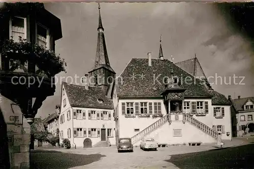 AK / Ansichtskarte Deidesheim Rathaus Kirche Kat. Deidesheim