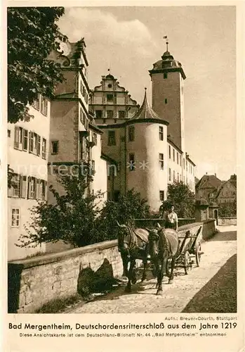 AK / Ansichtskarte Bad Mergentheim Deutschordensritterschloss Kat. Bad Mergentheim