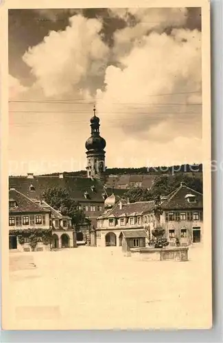 AK / Ansichtskarte Weikersheim Marktplatz Kat. Weikersheim