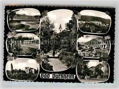 AK / Ansichtskarte Bad Duerkheim Kurpark Wandelhalle  Klosterruine Limburgerhof Gradierwerk  Kat. Bad Duerkheim