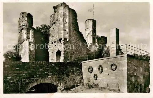 AK / Ansichtskarte Dilsberg Neckar Ruine Dislberg Kriegerdenkmal