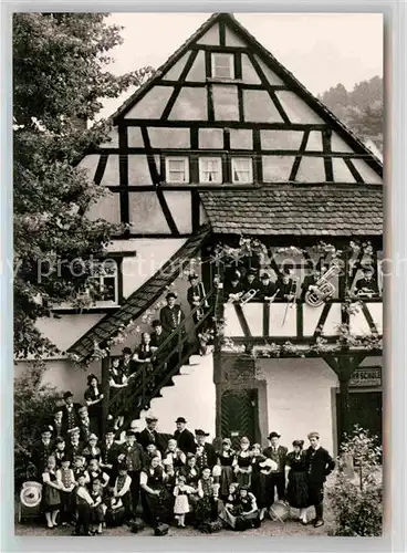 AK / Ansichtskarte Schoenau Odenwald Odenwaelder Trachtengruppe Steinachtal Kat. Schoenau