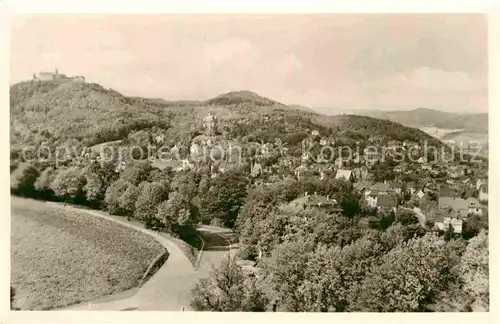 AK / Ansichtskarte Eisenach Thueringen Panorama Blick nach der Wartburg Kat. Eisenach