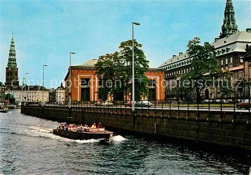 AK / Ansichtskarte Kopenhagen Museum Thorvaldsen Gracht Bootsfahrt Kat. Hovedstaden