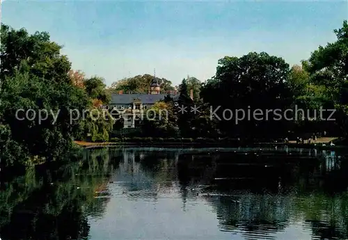 AK / Ansichtskarte Britz Berlin Schloss Teich Kat. Berlin