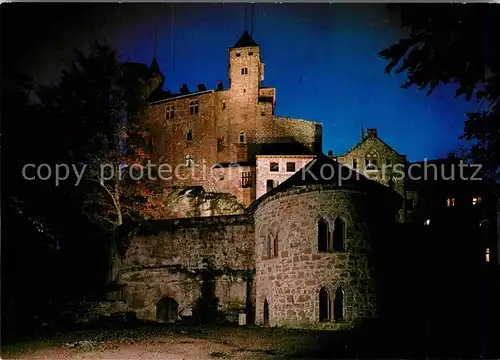 AK / Ansichtskarte Bad Bergzabern Ritterburg Berwartstein Nachtaufnahme Kat. Bad Bergzabern