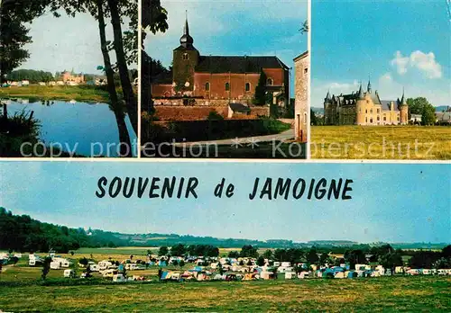 AK / Ansichtskarte Jamoigne Kirche Schloss Campingplatz See Kat. 