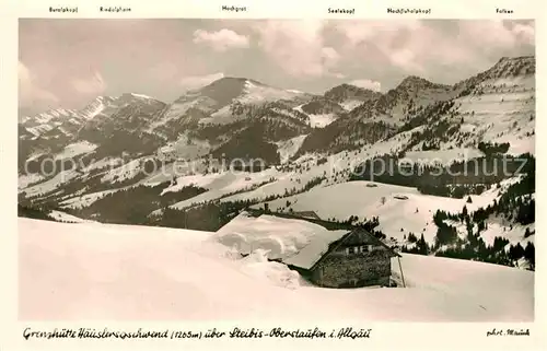 AK / Ansichtskarte Steibis Grenzhuette Haeusergschwend Kat. Oberstaufen