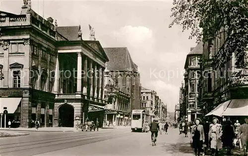 AK / Ansichtskarte Strassenbahn Breslau Schweidnitzerstrasse Opernhaus  Kat. Strassenbahn