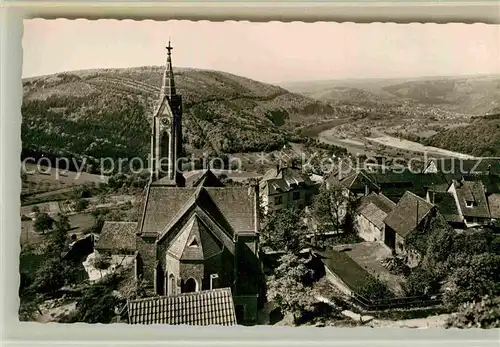 AK / Ansichtskarte Dilsberg Neckar Panorama Kirche