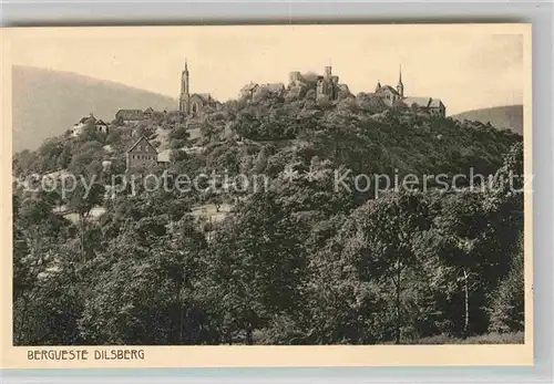 AK / Ansichtskarte Dilsberg Neckar Burgruine Hotel Schoene Aussicht