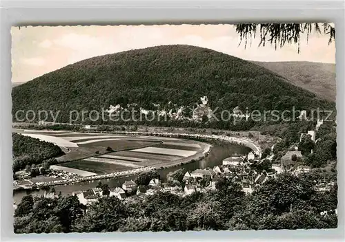 AK / Ansichtskarte Neckarsteinach mit Vorder Mittel Hinterburg und Burg Schwalbennest Kat. Neckarsteinach