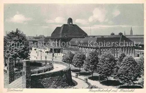 AK / Ansichtskarte Dortmund Hauptbahnhof mit Freistuhl Kat. Dortmund