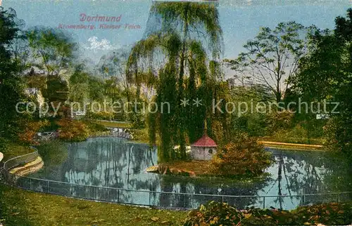 AK / Ansichtskarte Dortmund Kronenburg Kleiner Teich Kat. Dortmund