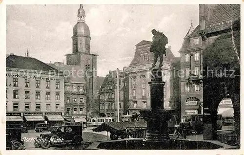 AK / Ansichtskarte Dortmund Markt Brunnen Kat. Dortmund