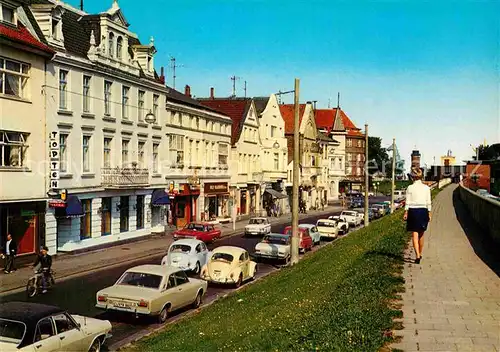 AK / Ansichtskarte Cuxhaven Duhnen Nordseebad Deichstrasse