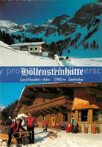 AK / Ansichtskarte Lanersbach Hoellensteinhuette Loschbodenalm Wintersportplatz Alpen Kat. Tux Finkenberg