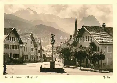 AK / Ansichtskarte Foto Popp Nr. Partenkirchen Zugspitze  Kat. Fotografie