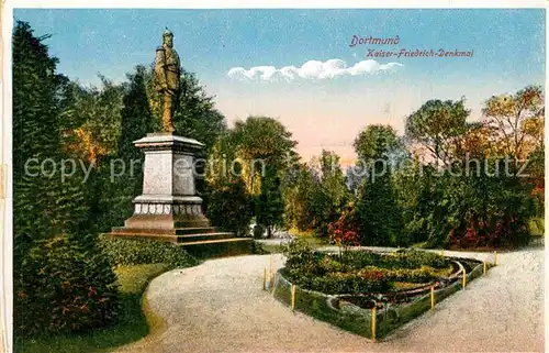 AK / Ansichtskarte Dortmund Kaiser Friedrich Denkmal Kat. Dortmund