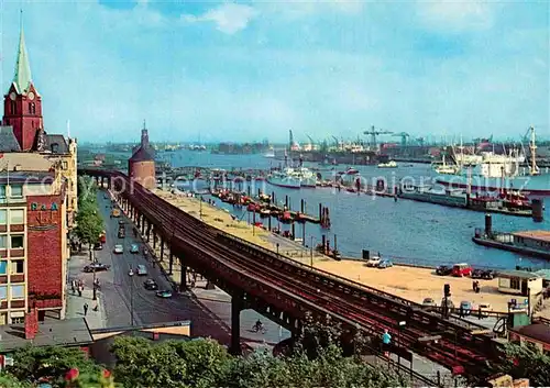 AK / Ansichtskarte Hamburg Hafen ueberseebruecke Kat. Hamburg