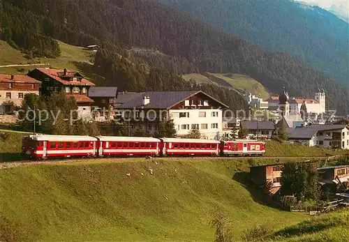 AK / Ansichtskarte Furka Oberalp Bahn Elektro Gepaecktriebwagen Deh 4 4 Nr. 94 Fiesch  Kat. Eisenbahn