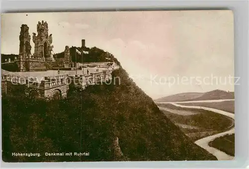 AK / Ansichtskarte Hohensyburg Ruhrtal Kaiser Wilhelm Denkmal Kat. Dortmund