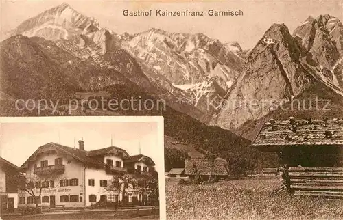 AK / Ansichtskarte Garmisch Partenkirchen Gasthof Kainzenfranz Kat. Garmisch Partenkirchen