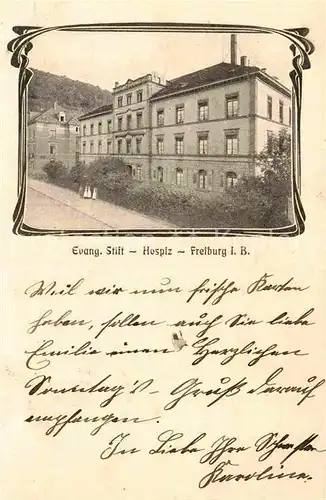 AK / Ansichtskarte Freiburg Breisgau Evang. Stift Hospiz Kat. Freiburg im Breisgau