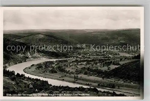 AK / Ansichtskarte Neckargemuend Blick vom Dilsberg Kat. Neckargemuend