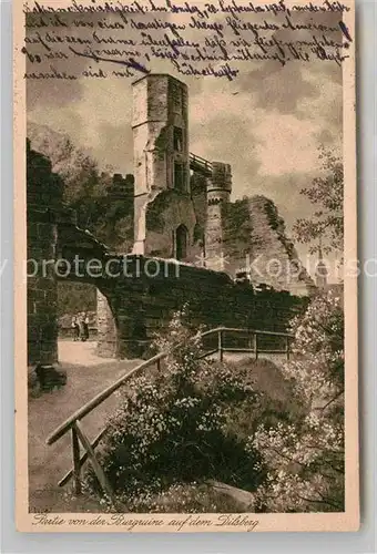 AK / Ansichtskarte Dilsberg Neckar Burgruine