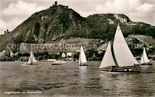 AK / Ansichtskarte Rolandseck Segelregatta am Drachenfels Kat. Remagen