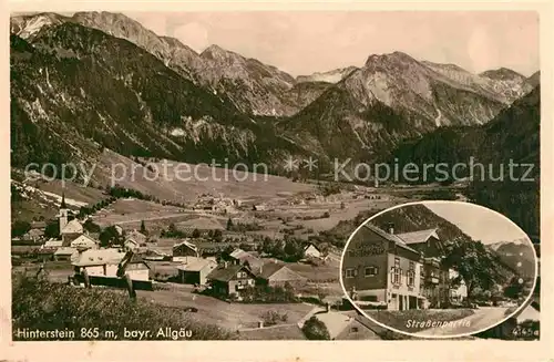 AK / Ansichtskarte Hinterstein Bad Hindelang Strassenpartie Panorama