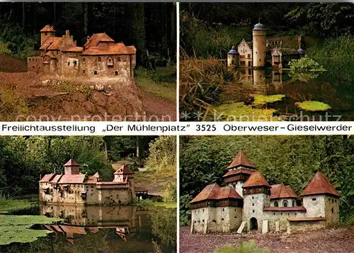 AK / Ansichtskarte Gieselwerder Freilichtausstellung Der Muehlenplatz Kat. Oberweser