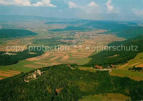 AK / Ansichtskarte Kuessaburg Burgruine Fliegeraufnahme Kat. Kuessaberg